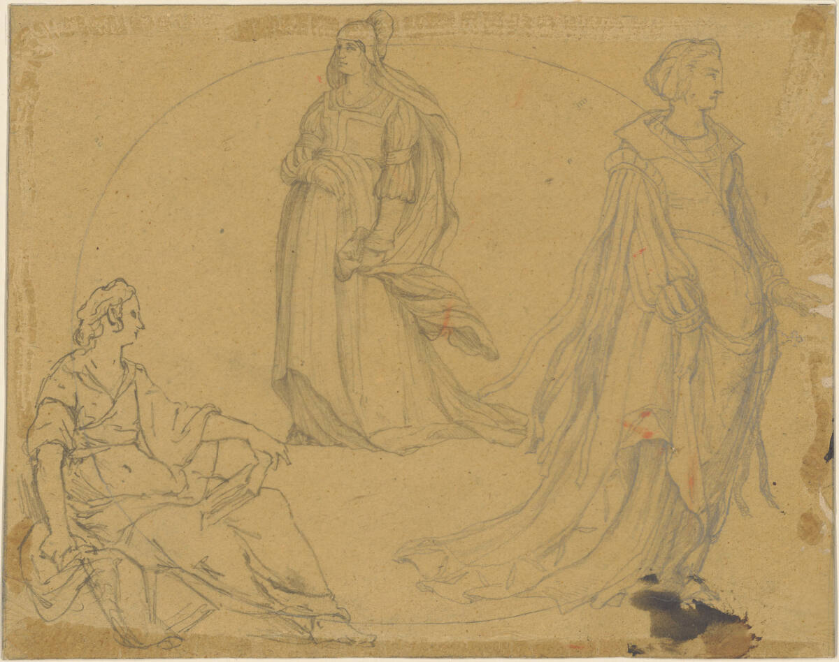 Drei Figurenstudien, Friedrich von Amerling