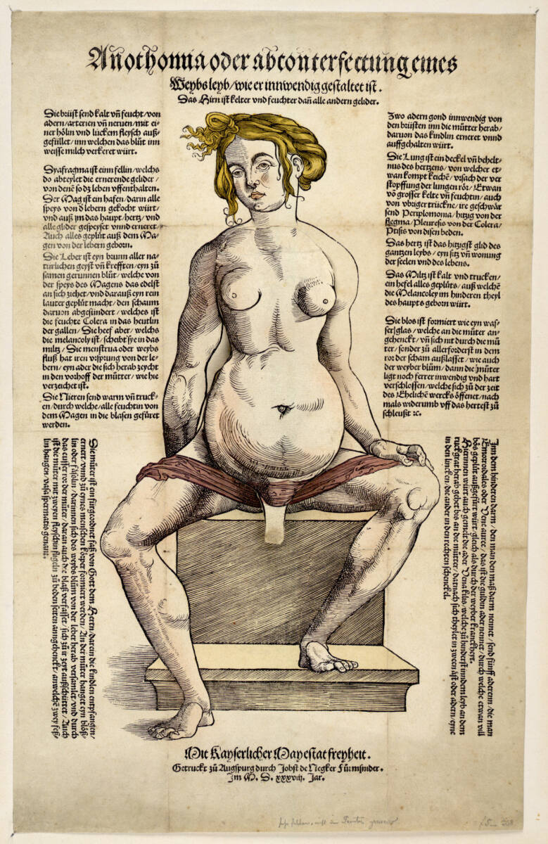Die Anatomie des weiblichen Körpers, Jost de Negker, 1538