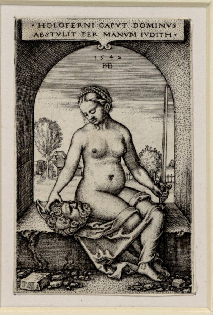 Sebald Beham, Judith im Fensterbogen sitzend, Inv. Nr.: DG1959/280