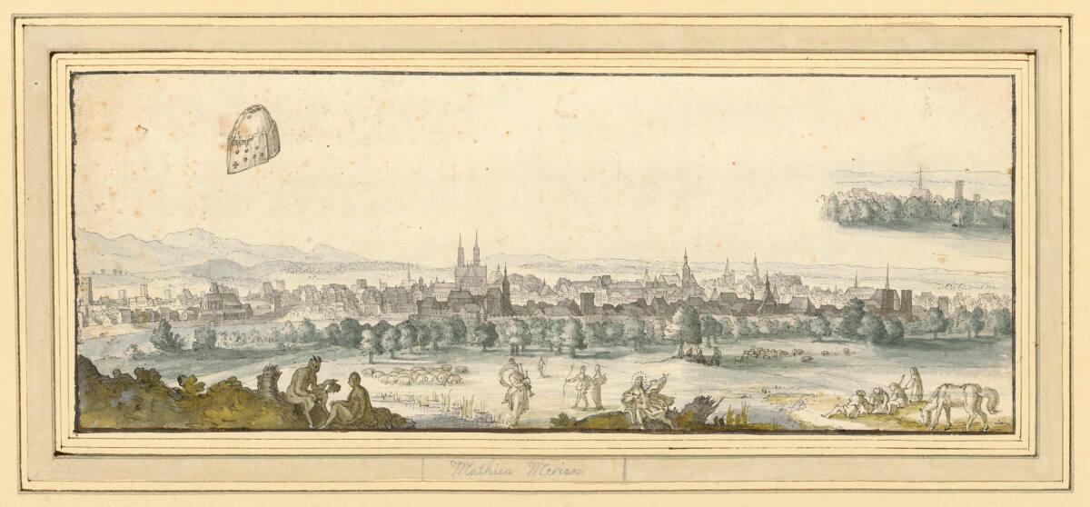 Matthäus Merian der Ältere, Basel von Norden, Inv. Nr.: 3457