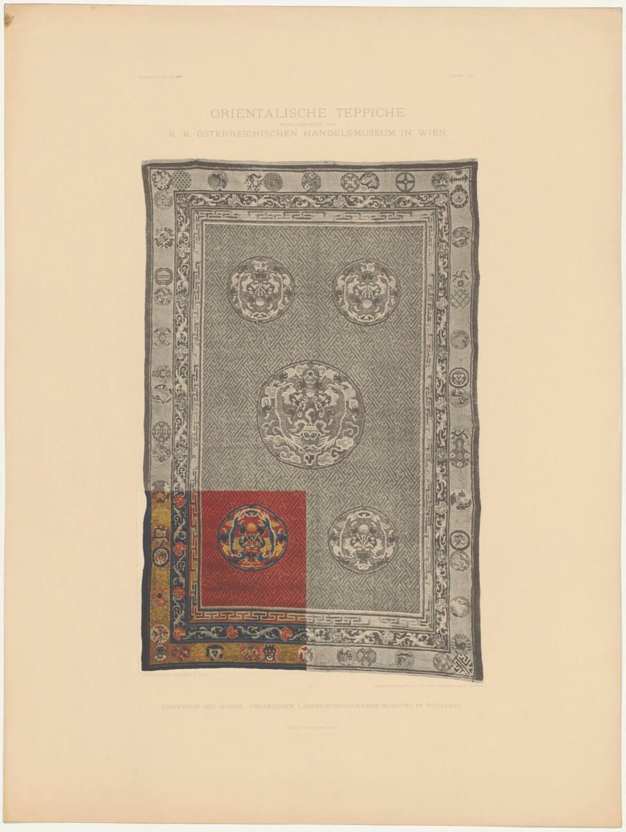 Max Jaffé, Chinesischer Teppich, aus: Orientalische Teppiche, Inv. Nr.: FotoGLV2000/15/17