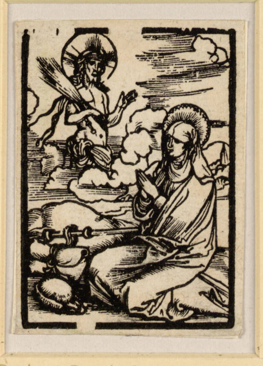 Die heilige Birgitta (Holzschnitt zu einem Salus animae, Nürnberg 1503, fol. 203v), Michael Wolgemut, 1503