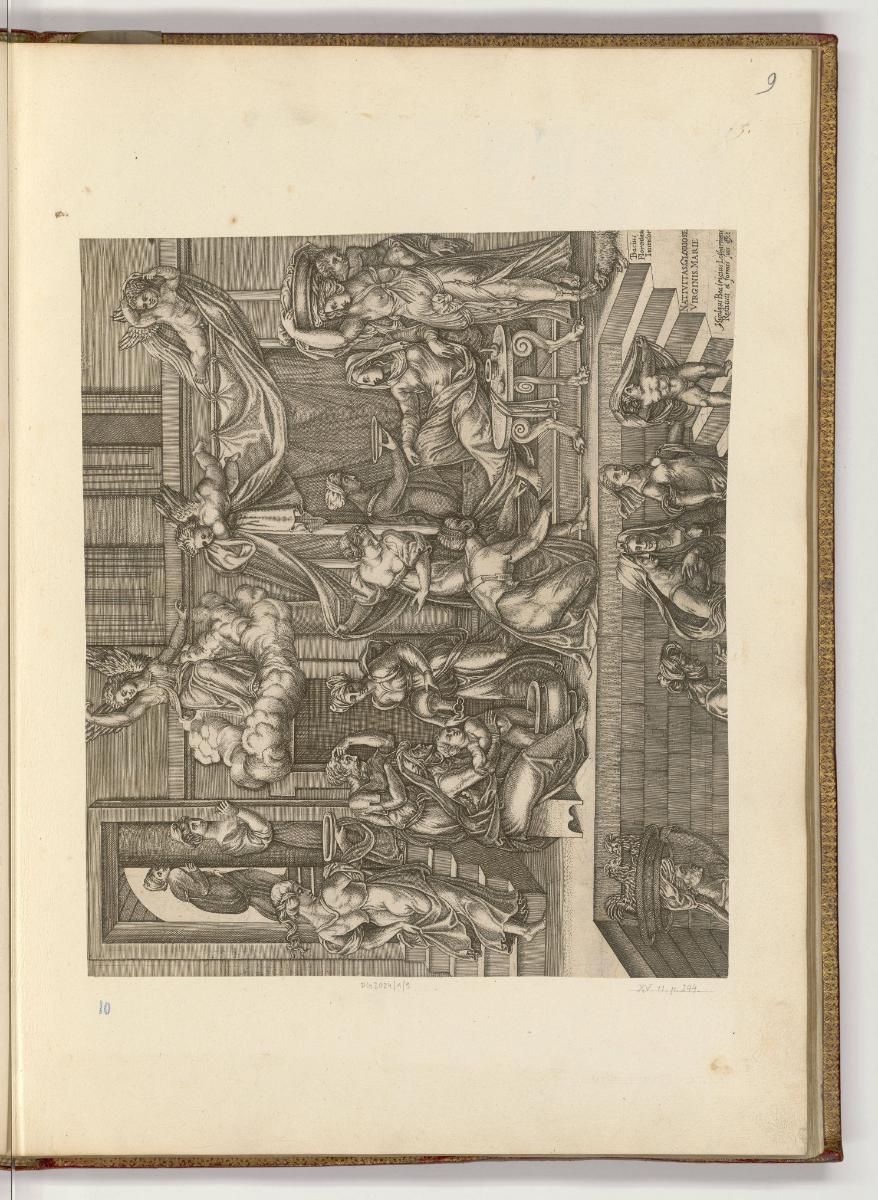 Druckgrafiken nach italienischen Werken des 16. Jahrhunderts, Geburt Marias, Inv. Nr.: HB3.1, H…