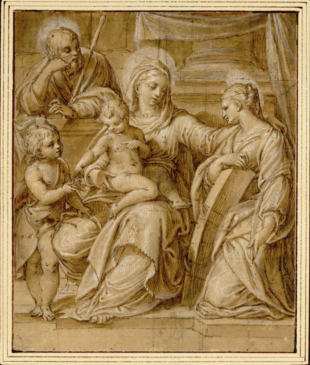 Giovanni Battista Ramenghi (der Jüngere), Vermählung der heiligen Katharina, Inv. Nr.: 2030