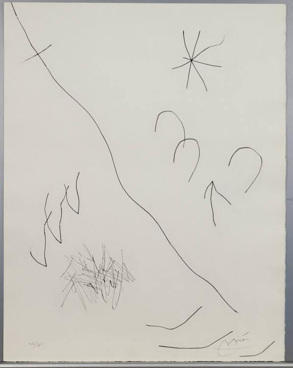 Joan Miró, Aus: Journal d´un graveur Bd.II Blatt 3, Inv. Nr.: DG1986/2