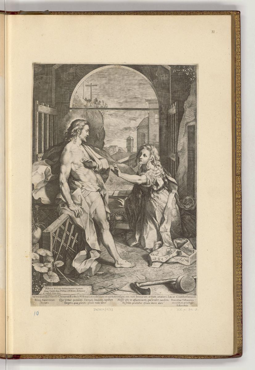 Druckgrafiken nach Werken von Federico Barocci und Francesco Vanni, Noli me tangere, Inv. Nr.: …