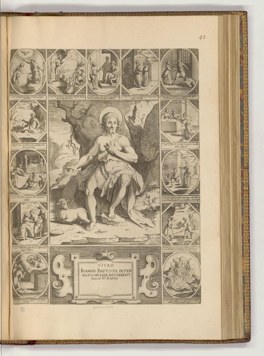 Druckgrafiken nach Werken von Federico Barocci und Francesco Vanni, Leben des Johannes des Täuf…