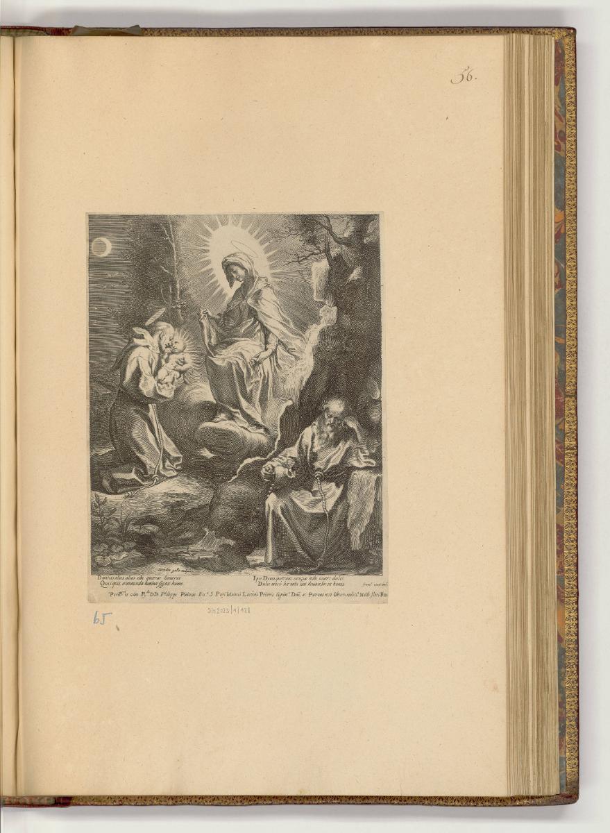 Druckgrafiken nach Werken von Federico Barocci und Francesco Vanni, Franz von Assisi mit Christ…