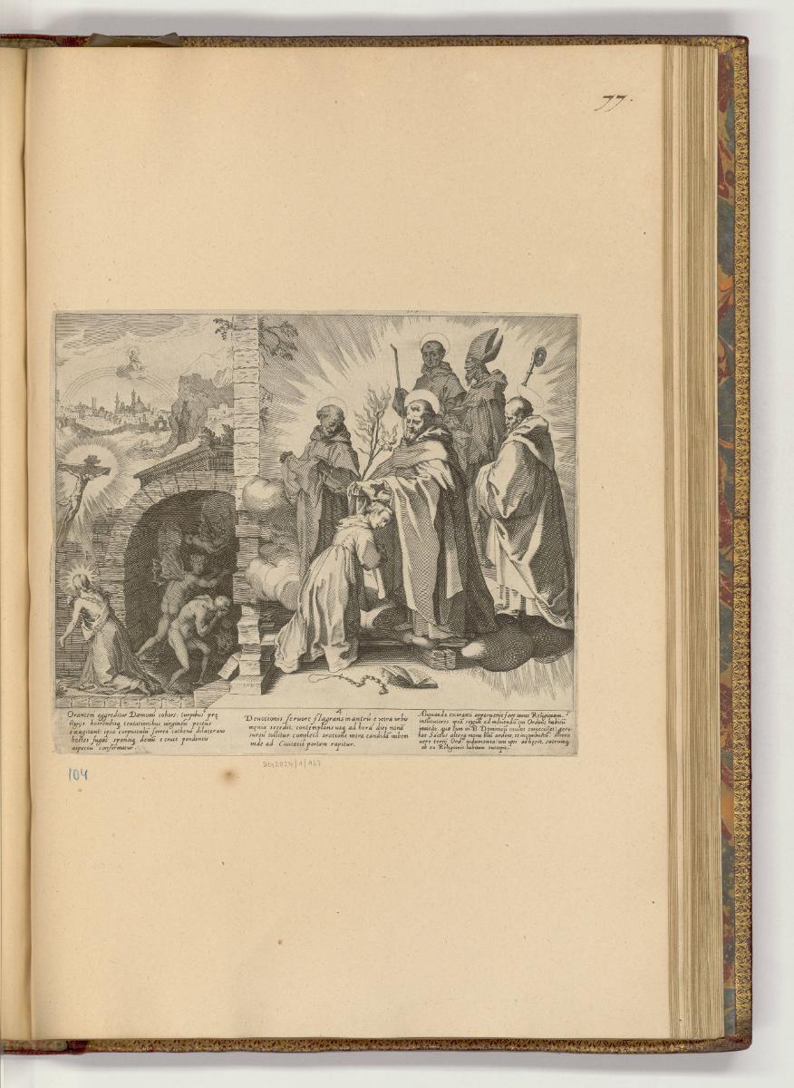 Druckgrafiken nach Werken von Federico Barocci und Francesco Vanni, Szene aus dem Leben der Kat…