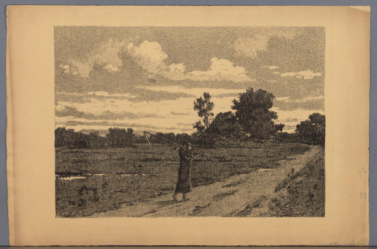 Hermann Heller, Landschaft mit Bauer, Inv. Nr.: DG1986/59