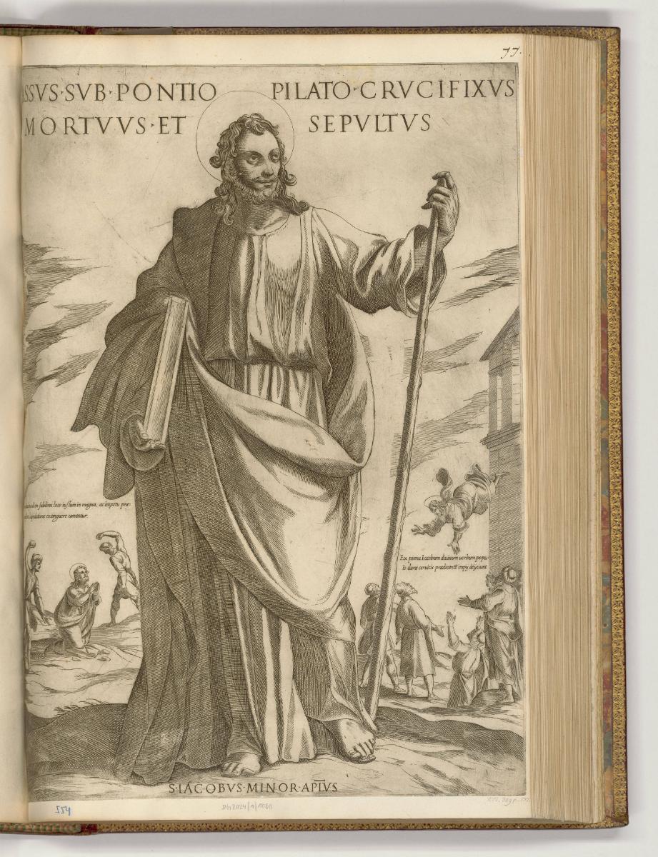 Druckgrafiken von und nach Antonio Tempesta, Band I., Jakobus der Jüngere, Inv. Nr.: HB7.1, HB7…