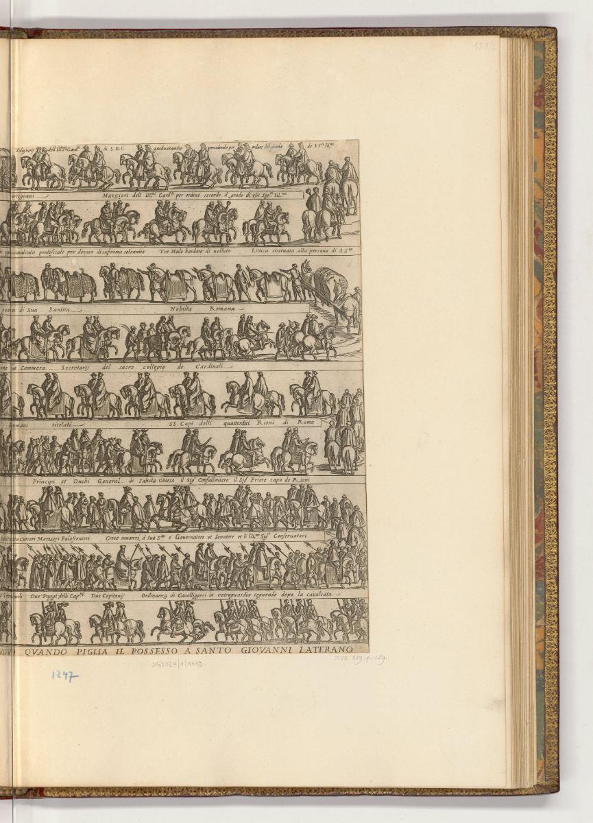 Druckgrafiken von und nach Antonio Tempesta, Band II., La Cavalcatura con le sue cerimonie dun …