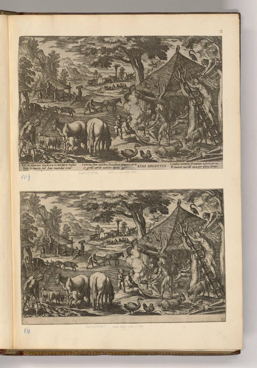 Druckgrafiken von und nach Antonio Tempesta, Band II., Aetas argentea, Inv. Nr.: HB7.2, HB7.2/2