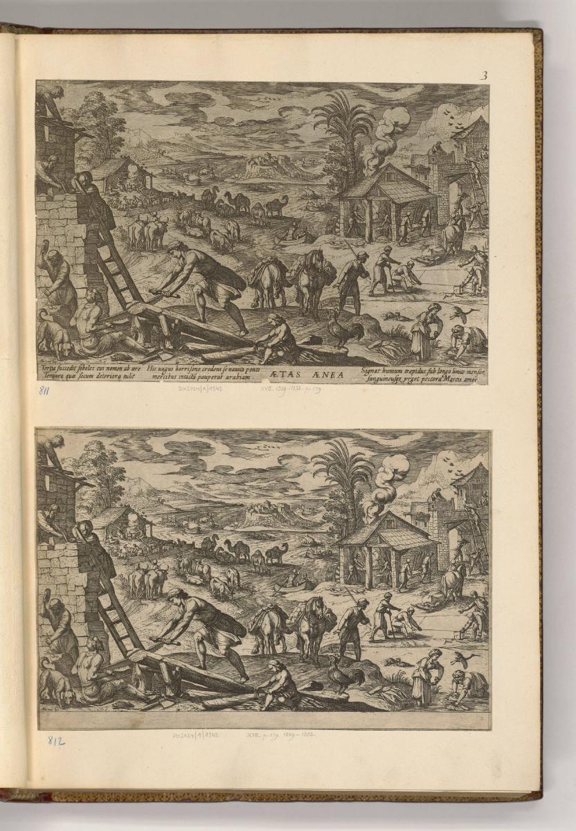 Druckgrafiken von und nach Antonio Tempesta, Band II., Aetas aenea, Inv. Nr.: HB7.2, HB7.2/3