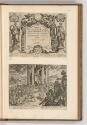 Druckgrafiken von und nach Antonio Tempesta, Band II., Titelblatt; Zeus-Statue des Phidias, Inv…