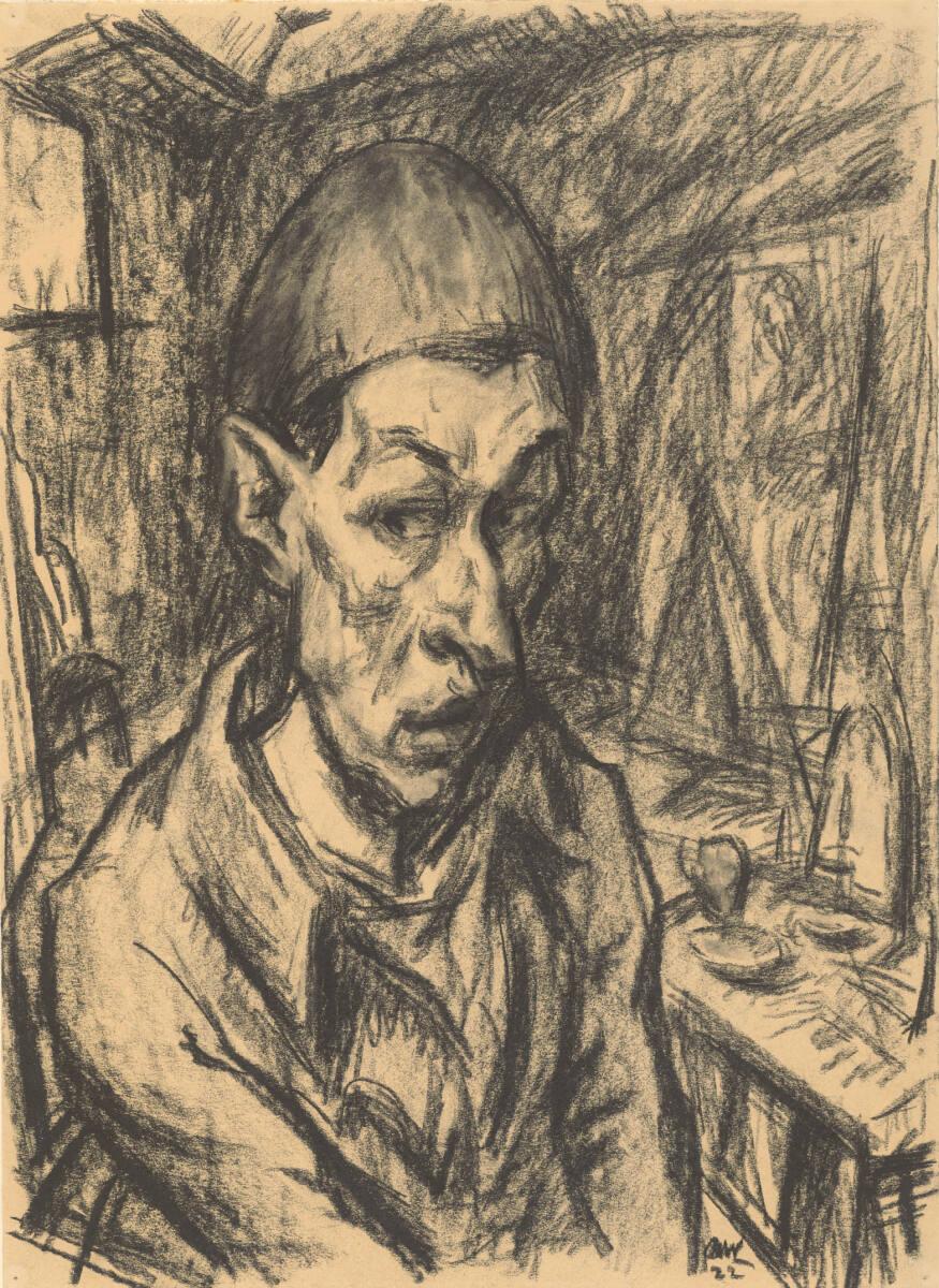 Rudolf Wacker, Selbstbildnis, Brustbild 3/4 nach rechts, Inv. Nr.: 32816