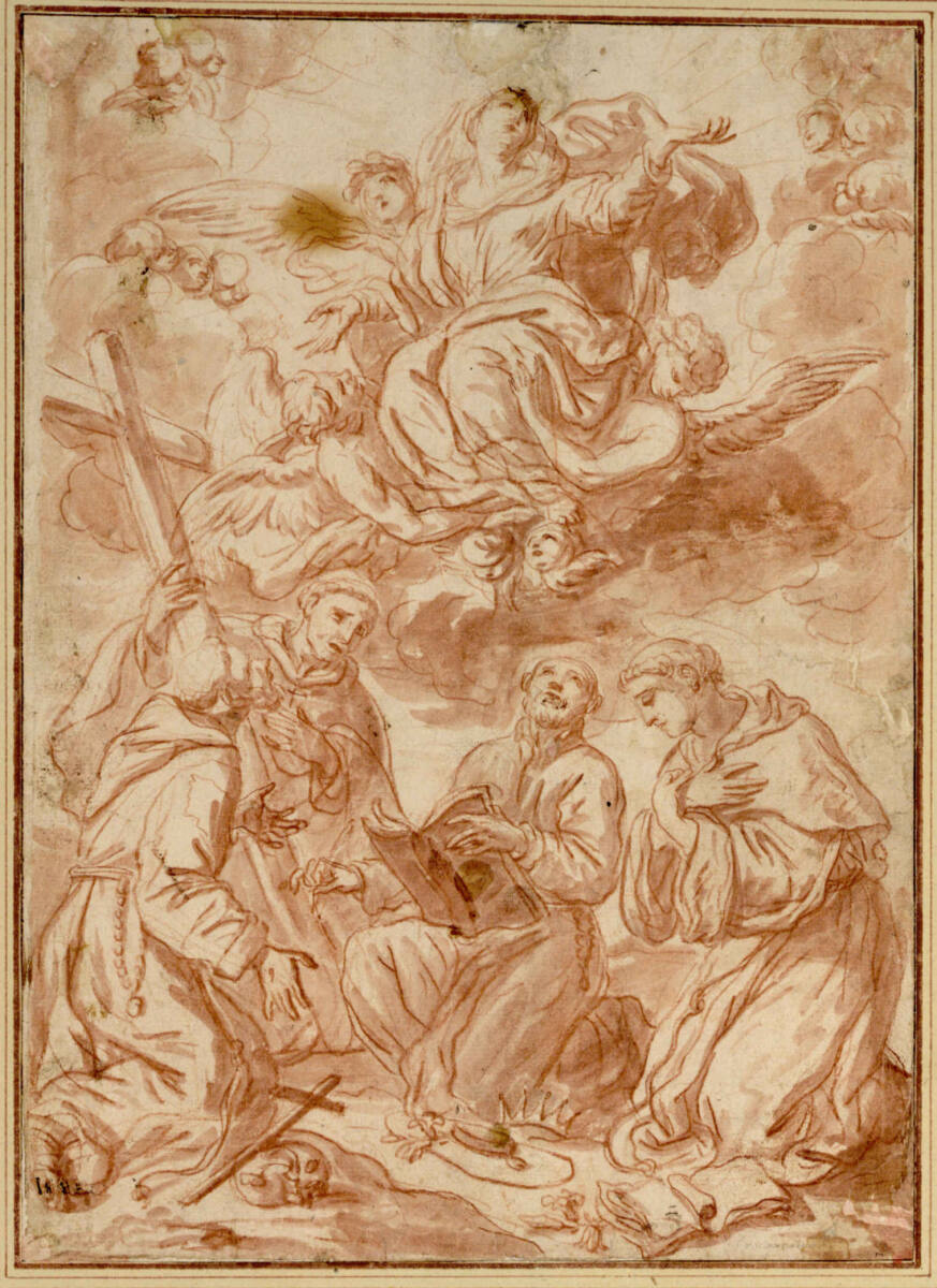 Madonna mit den heiligen Bernhard, Franz von Assisi, Hieronymus und Dominicus, Martino Altomonte