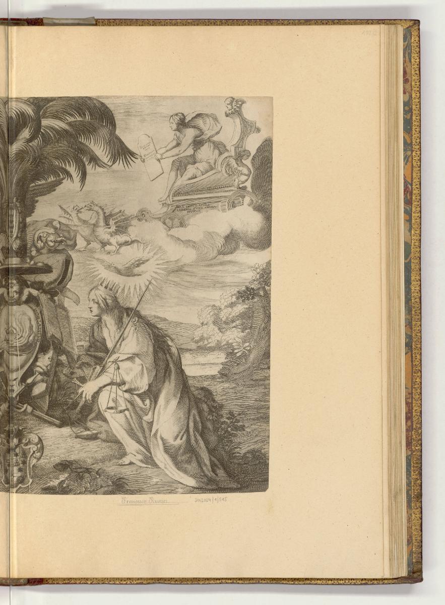 Druckgrafiken nach italienischen Werken des 16. und 17. Jahrhunderts, Allegorie mit Justitia un…