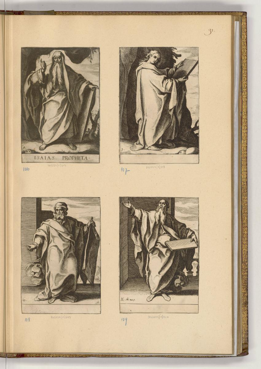 Druckgrafiken nach italienischen Werken des 16. und 17. Jahrhunderts, Christliche Propheten, In…