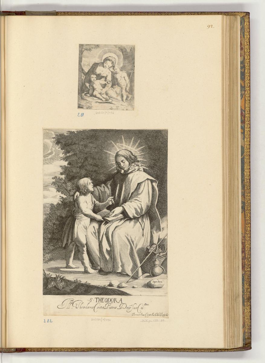 Druckgrafiken nach italienischen Werken des 16. und 17. Jahrhunderts, Maria mit Kind und Johann…
