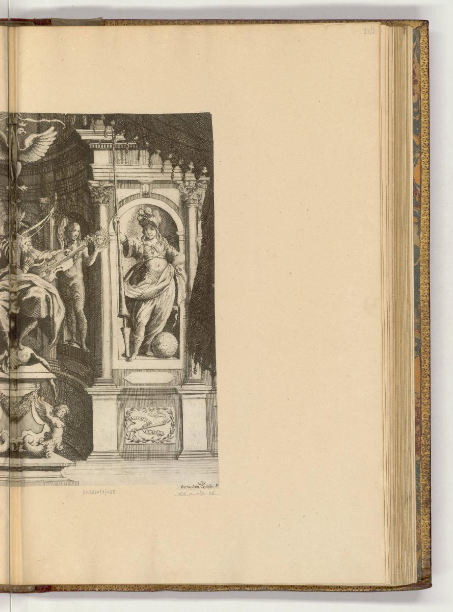 Druckgrafiken nach italienischen Werken des 16. und 17. Jahrhunderts, Architektur mit Apoll und…