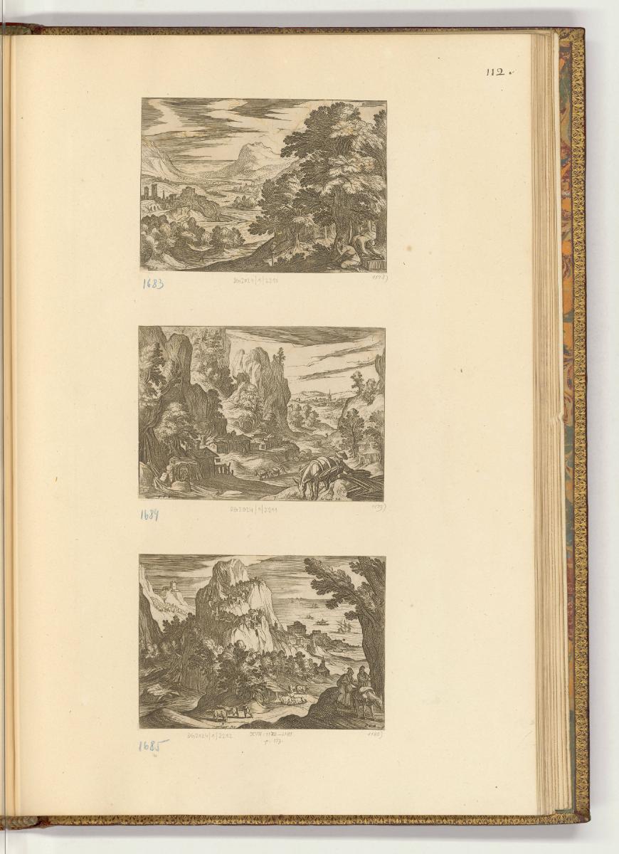 Druckgrafiken von und nach Antonio Tempesta, Band III., Diverse Landschaften, Inv. Nr.: HB7.3, …