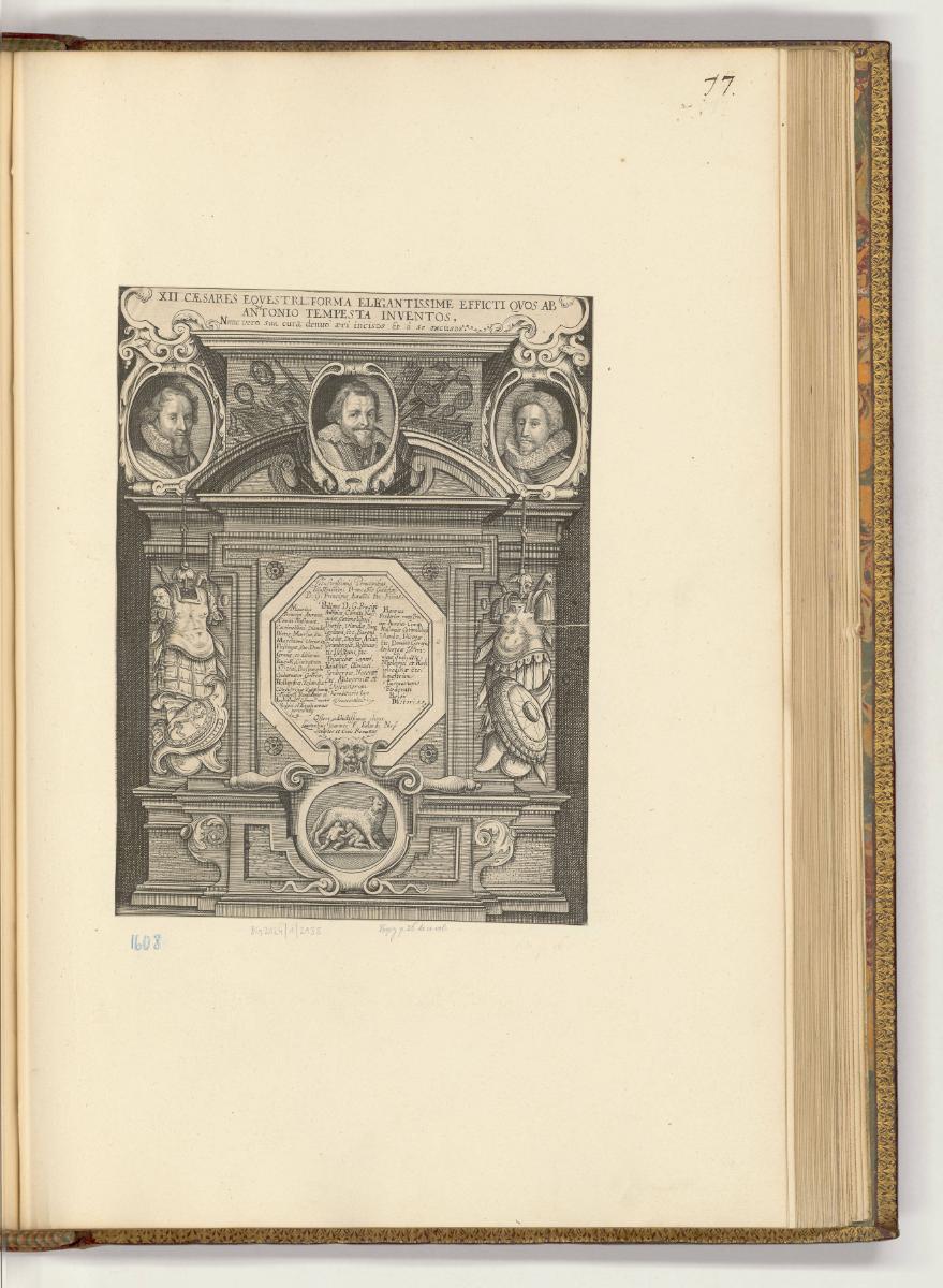 Druckgrafiken von und nach Antonio Tempesta, Band III., Titelblatt, Inv. Nr.: HB7.3, HB7.3/77
