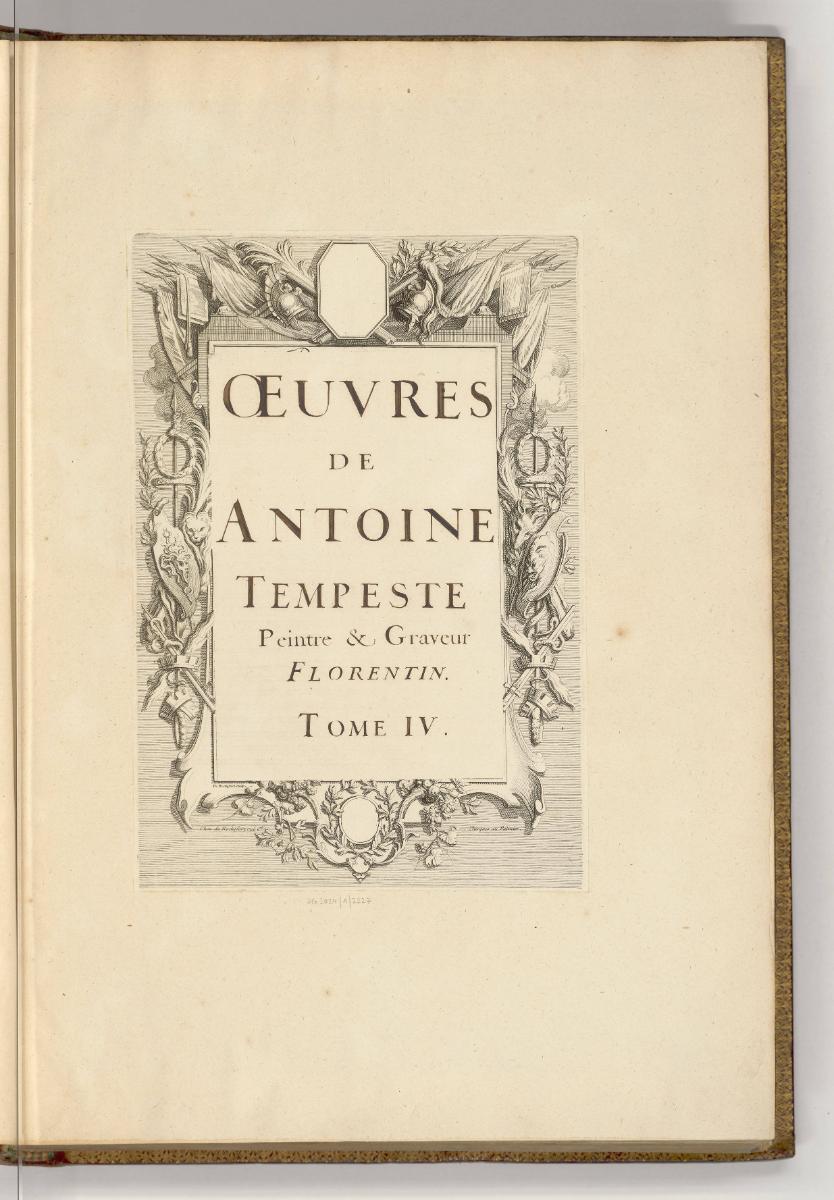 Druckgrafiken von und nach Antonio Tempesta, Band IV., Œuvre de Antoine Tempeste Peintre & Grav…