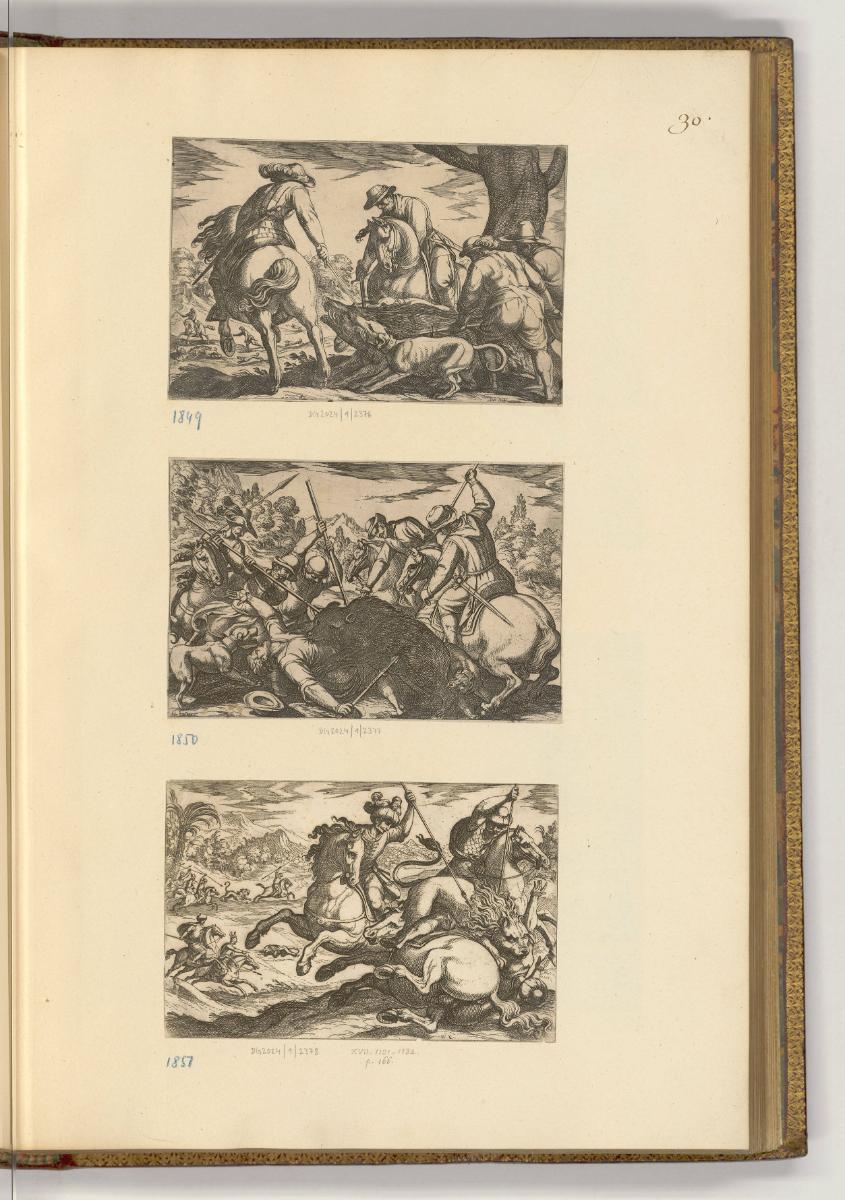 Druckgrafiken von und nach Antonio Tempesta, Band IV., Diverse Jagdszenen, Inv. Nr.: HB7.4, HB7…