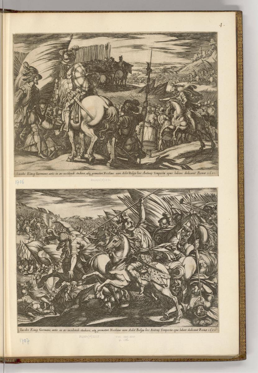 Druckgrafiken von und nach Antonio Tempesta, Band IV., Schlachtszene, Inv. Nr.: HB7.4, HB7.4/4