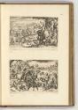 Druckgrafiken von und nach Antonio Tempesta, Band IV., Wildschweinjagd; Straußenjagd, Inv. Nr.:…