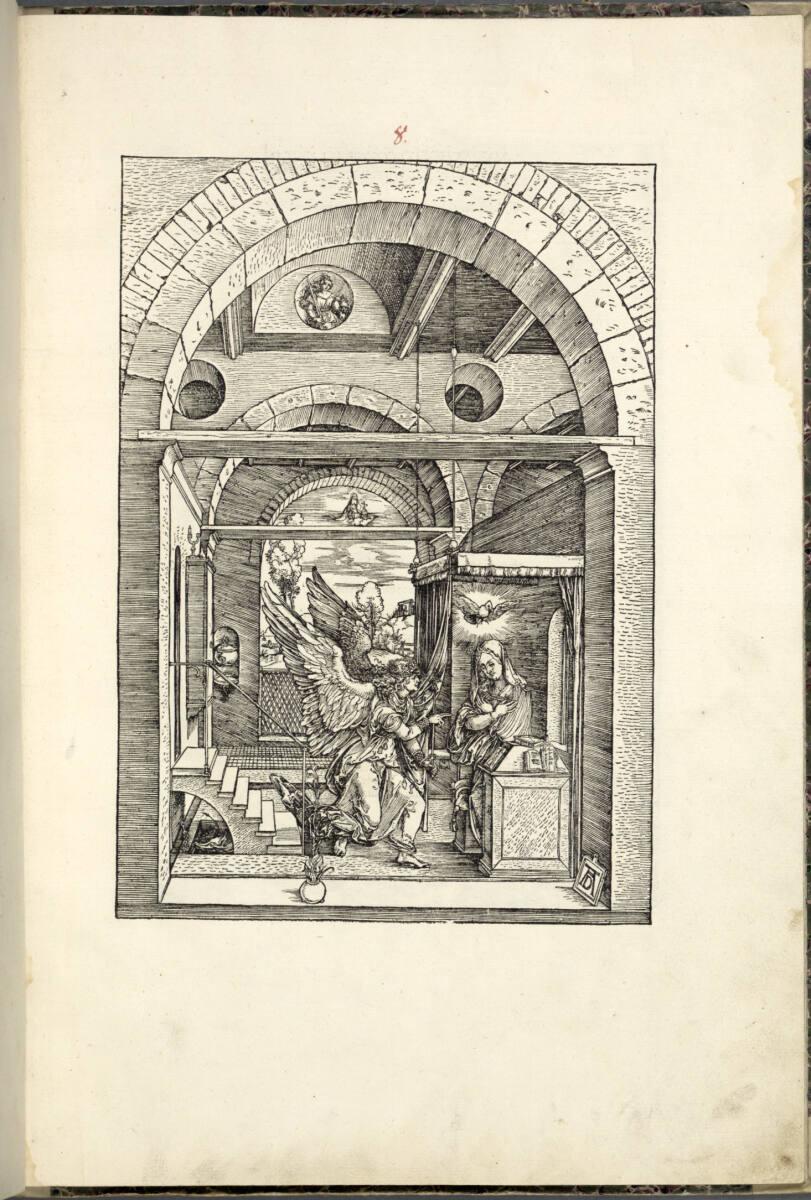 Albrecht Dürer, Die Verkündigung (Marienleben, 8), Inv. Nr.: DG1994/16/8