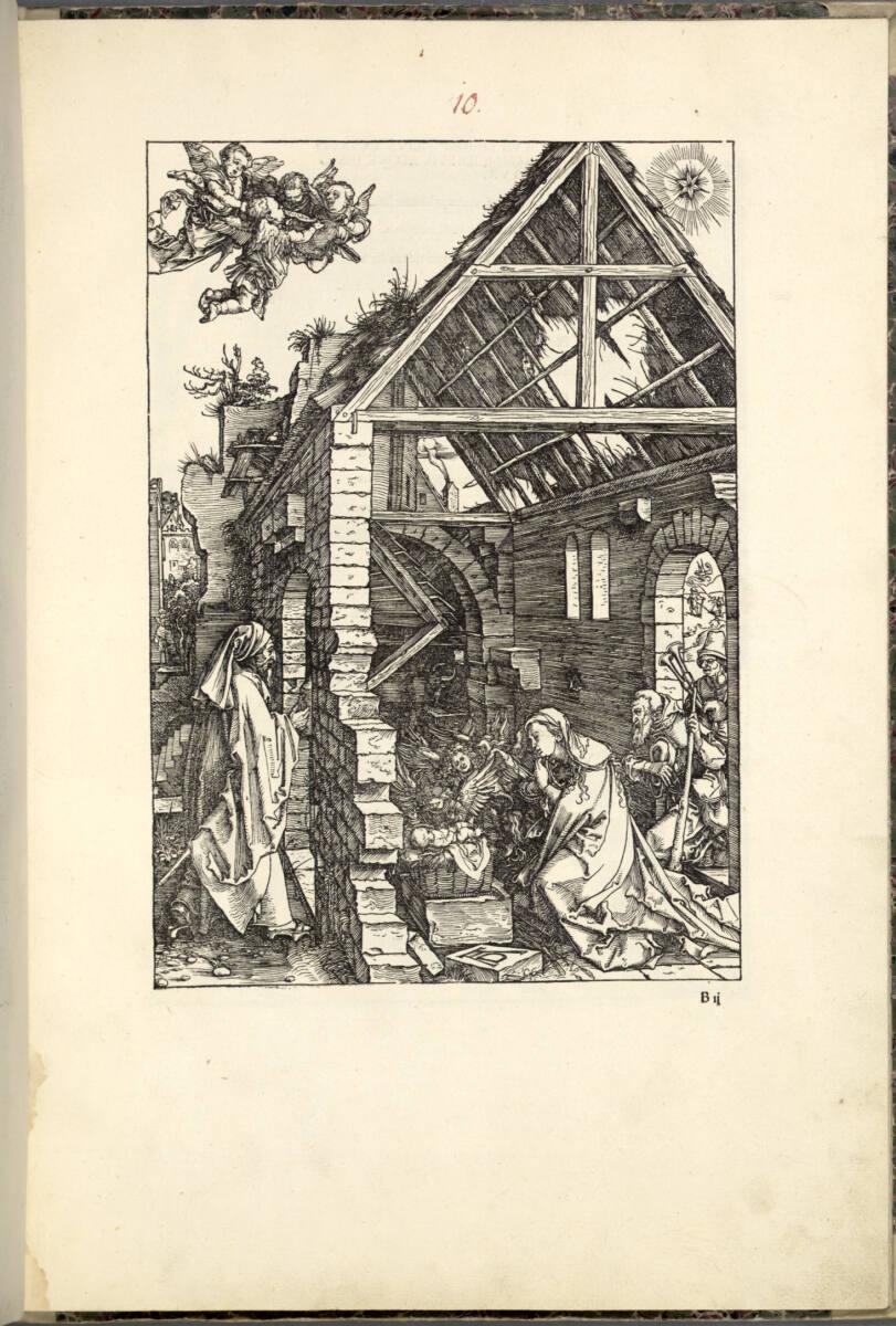Die Geburt Christi (Anbetung der Hirten) (Marienleben, 10), Albrecht Dürer, 1502-03