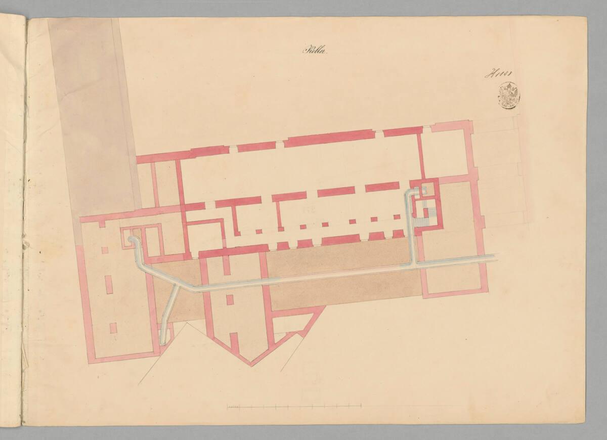 Wien, Ballhausplatz, Um- und Neubauprojekt, Keller, Grundriss, Inv. Nr.: AZ7444