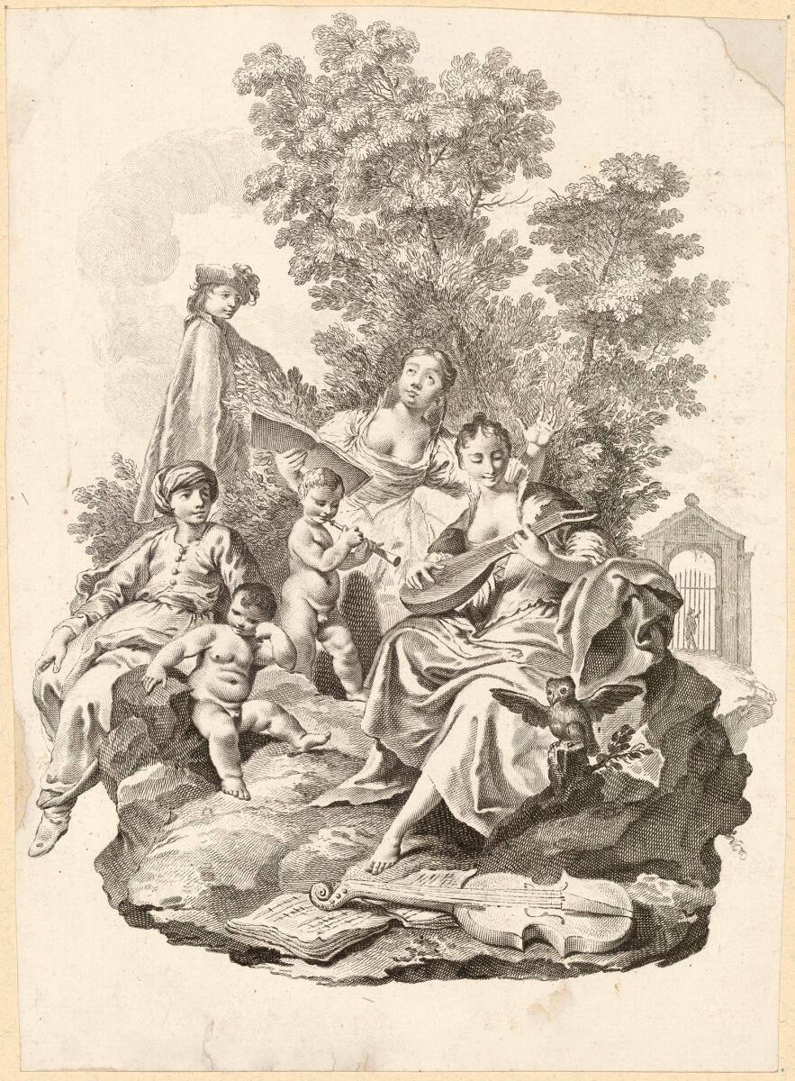 Giambattista Piazzetta, Antonio Baratti, Das Konzert (erweiterte Variante der ursprünglichen Sc…