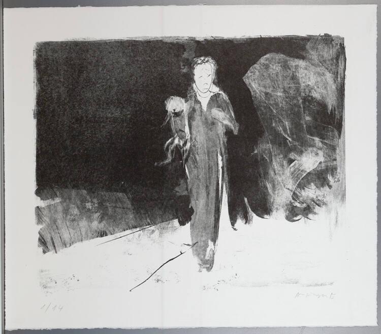 Siegfried Anzinger, Madonna am Waldrand mit Hündchen, Inv. Nr.: DG1996/117
