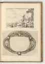 Druckgrafiken von und nach Stefano della Bella, Band I., Landschaft mit Jäger und Herde; Kartus…