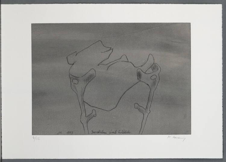Maria Lassnig, Invaliden sind fröhlich, Inv. Nr.: DG1997/145/18