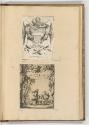 Druckgrafiken von und nach Stefano della Bella, Band II., Frontispiz mit Wappen Ferdinand II.; …
