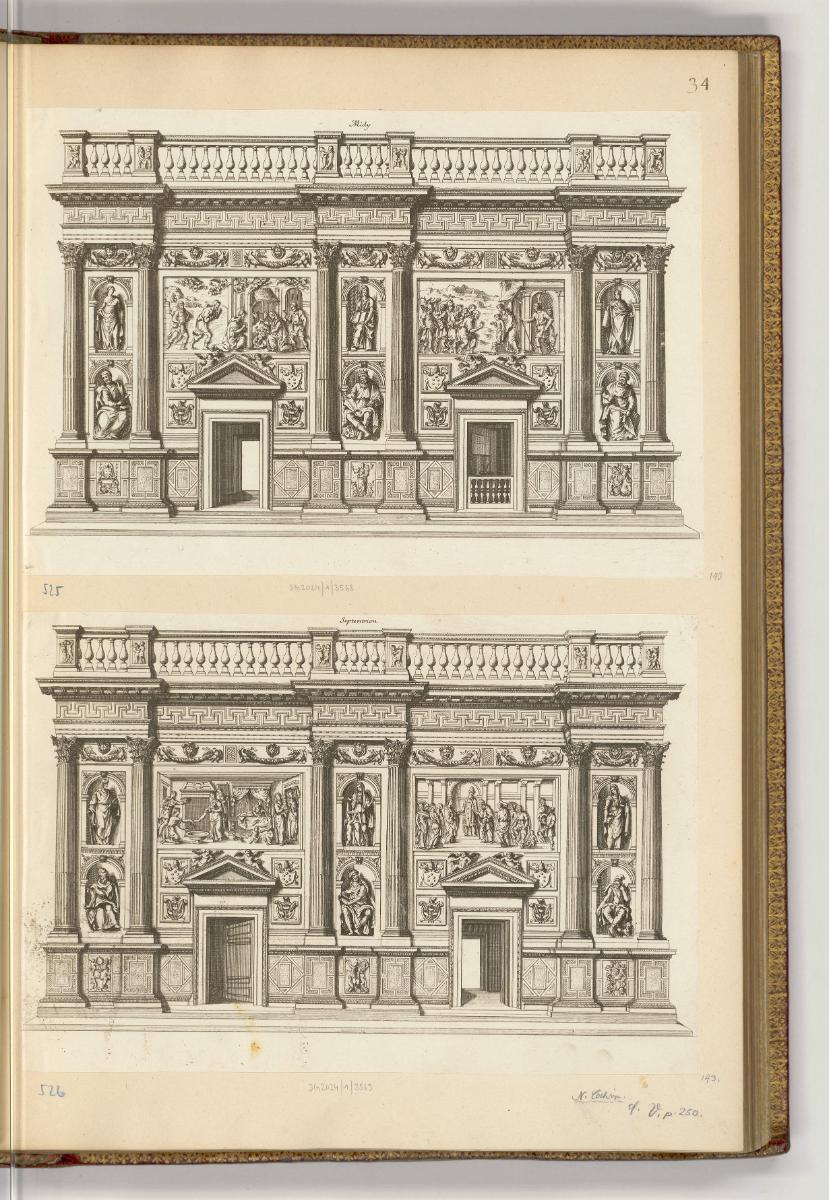 Druckgrafiken von und nach Stefano della Bella, Band II., Aufriss des Heiligen Hauses in Loreto…
