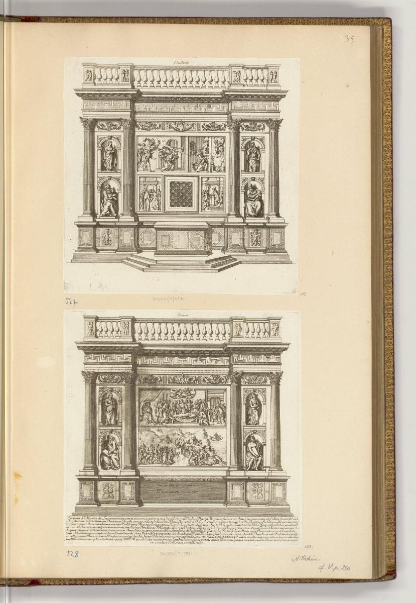 Druckgrafiken von und nach Stefano della Bella, Band II., Aufriss des Heiligen Hauses in Loreto…