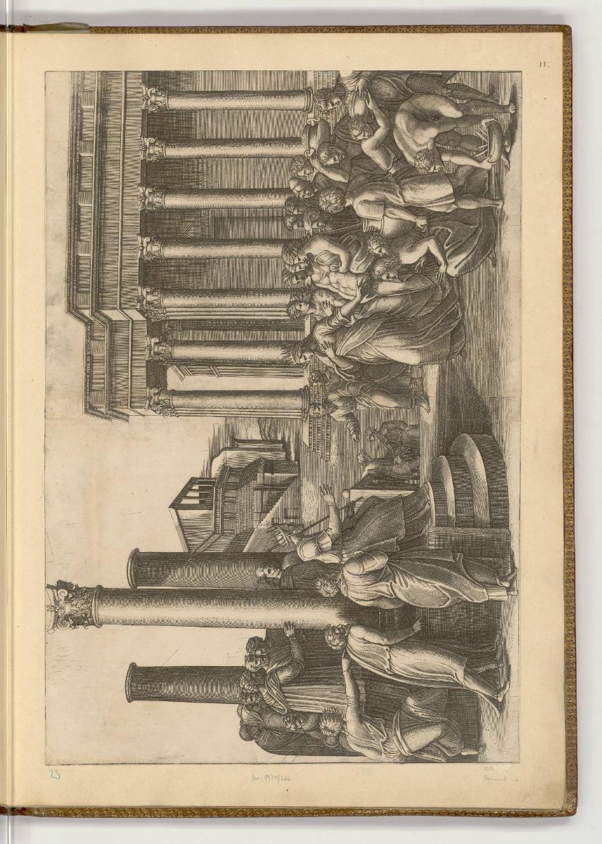 Druckgrafiken nach Raffael, Band I., Salomo und die Königin von Saba, Inv. Nr.: HB10.1, HB10.1/…