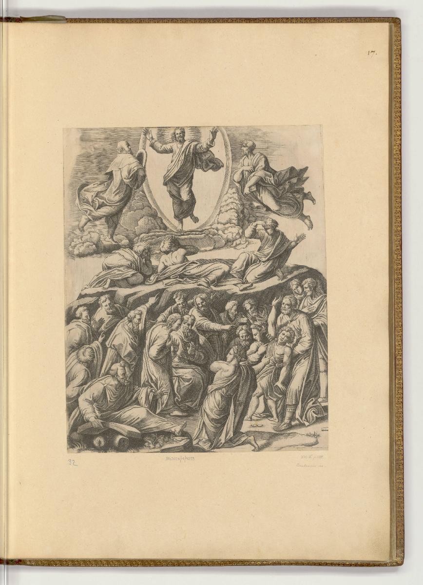Druckgrafiken nach Raffael, Band I., Verklärung des Herrn, Inv. Nr.: HB10.1, HB10.1/17