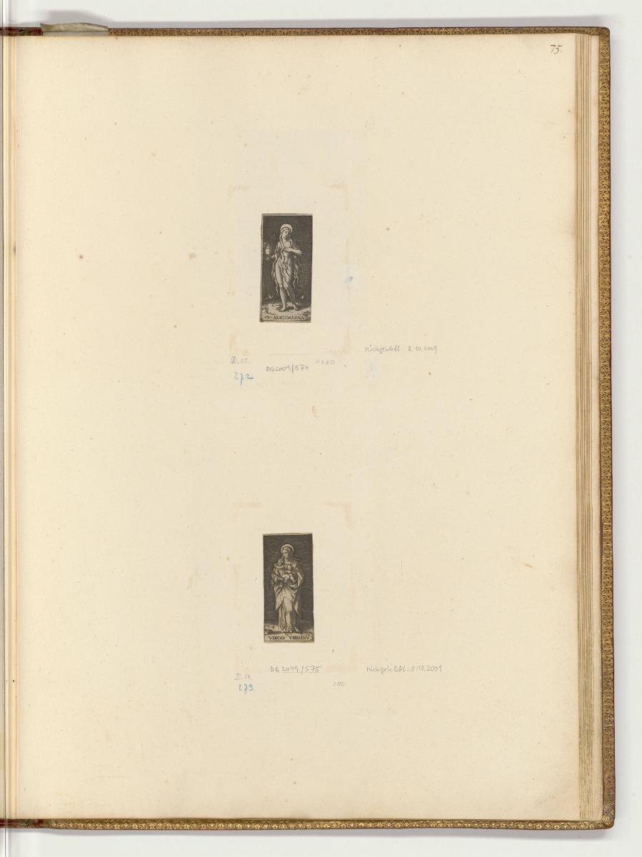 Druckgrafiken nach Raffael, Band I., Maria Magdalena; Maria mit Kind, Inv. Nr.: HB10.1, HB10.1/…