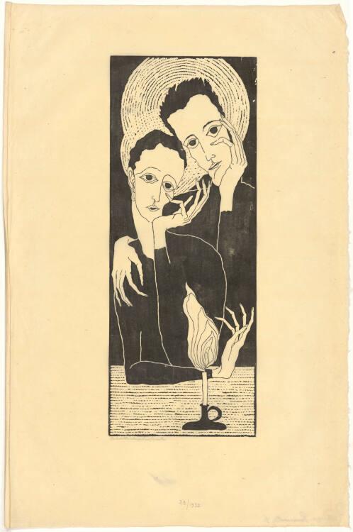 Gertraud Reinberger-Brausewetter, Paar mit Kerze, Inv. Nr.: DG1932/23