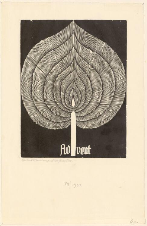 Gertraud Reinberger-Brausewetter, Advent, Inv. Nr.: DG1932/80