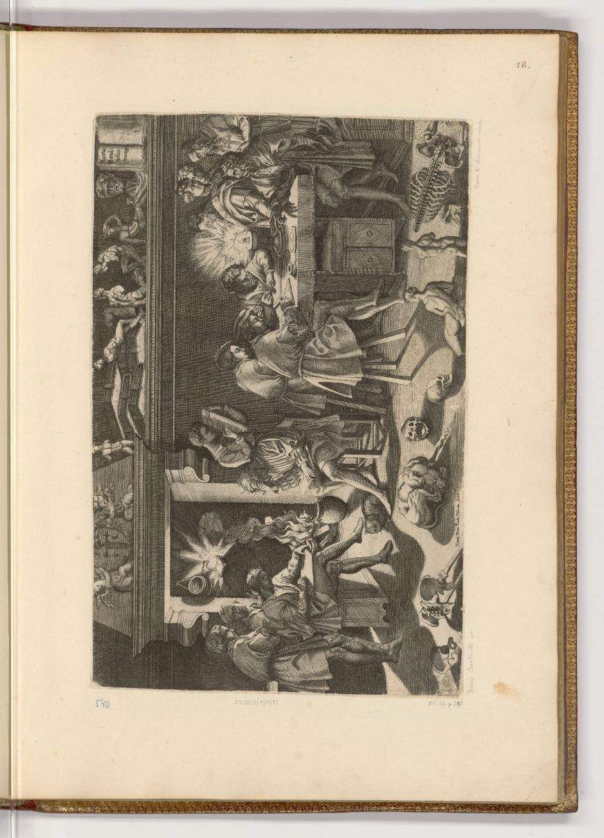 Druckgrafiken nach Raffael, Band III., Akademie des Baccio Bandinelli, Inv. Nr.: HB10.3, HB10.3…