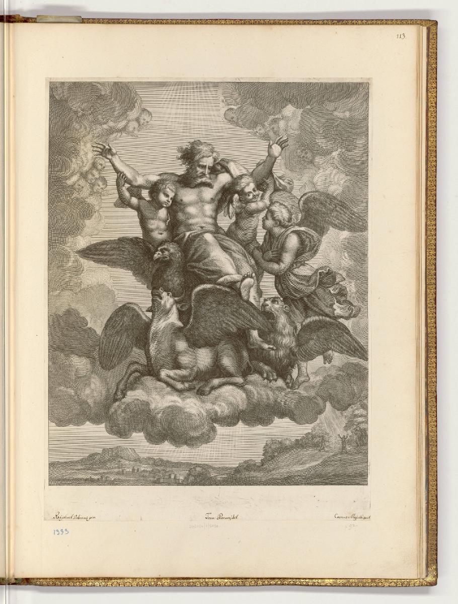 Druckgrafiken nach Raffael, Band IV., Vision des Ezechiel, Inv. Nr.: HB10.4, HB10.4/113
