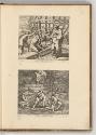 Druckgrafiken nach Raffael, Band IV., Noah baut die Arche; Die weltumspannende Sintflut, Inv. N…