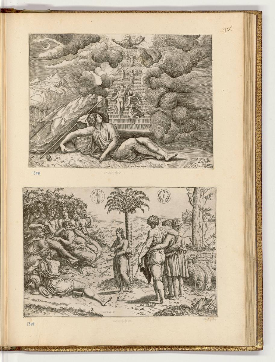 Druckgrafiken nach Raffael, Band IV., Josef berichtet seinen Brüdern von seinen Träumen, Inv. N…